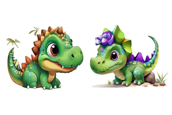 Baby Dinosaur Graphics for T-Shirt Designs