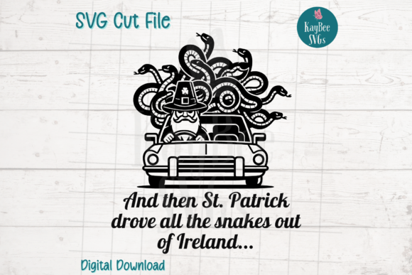 Funny St Patricks Day SVG Cut File: Graphics & T-Shirt Designs