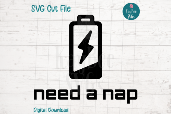 Low Battery - Need a Nap SVG Cut File Review