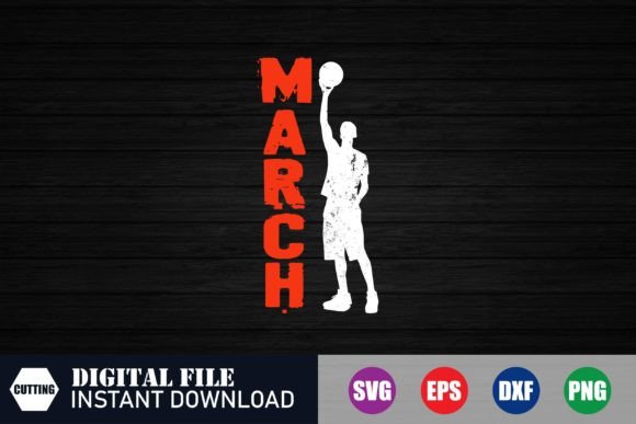 March Svg Design for Sale: Graphics & T-Shirt Designs