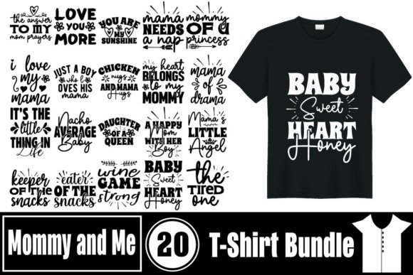 Mommy and Me T-Shirt Bundle Graphics Review