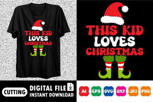 This Kid Loves Christmas Shirt Graphic Review